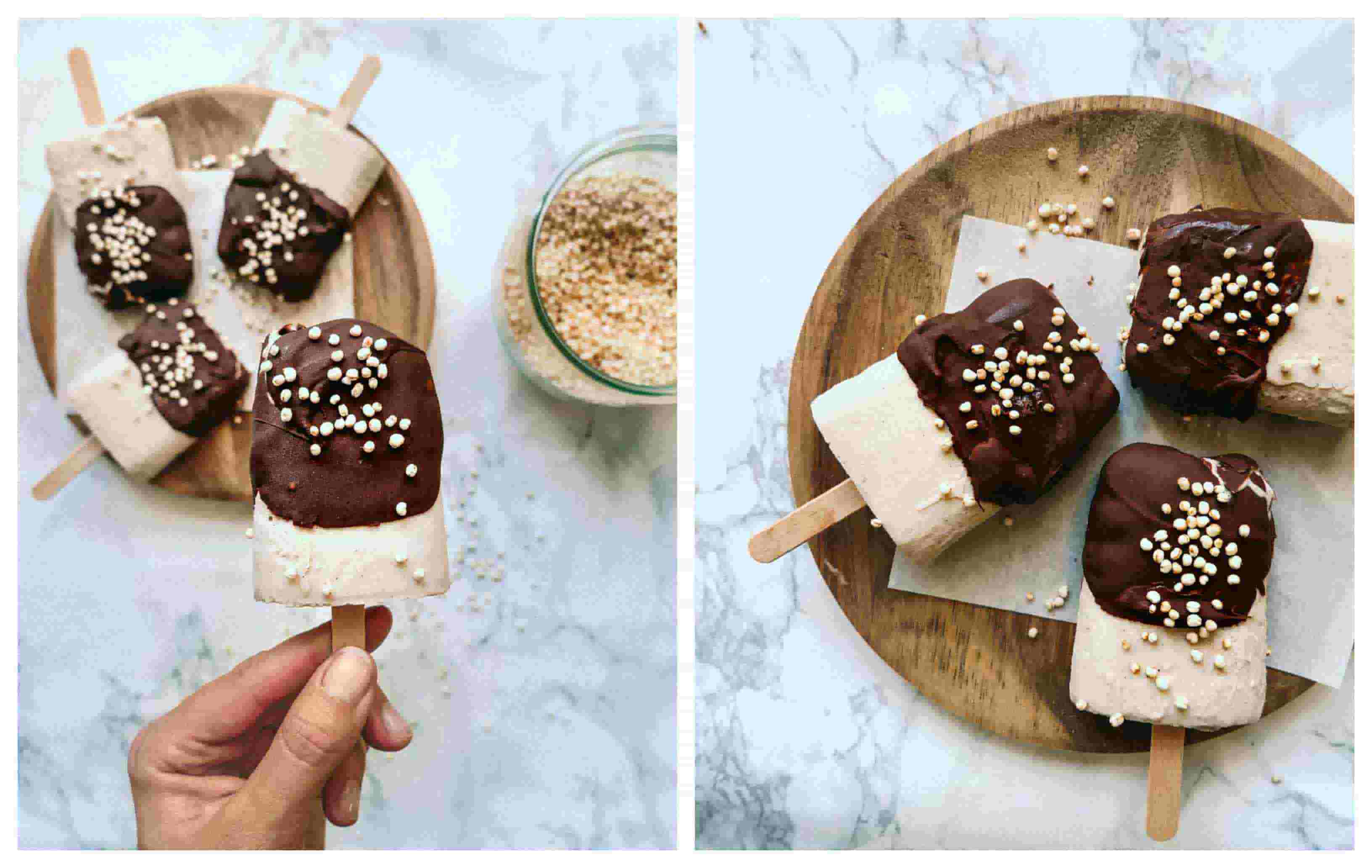 peanut butter ice cream pops chocolate