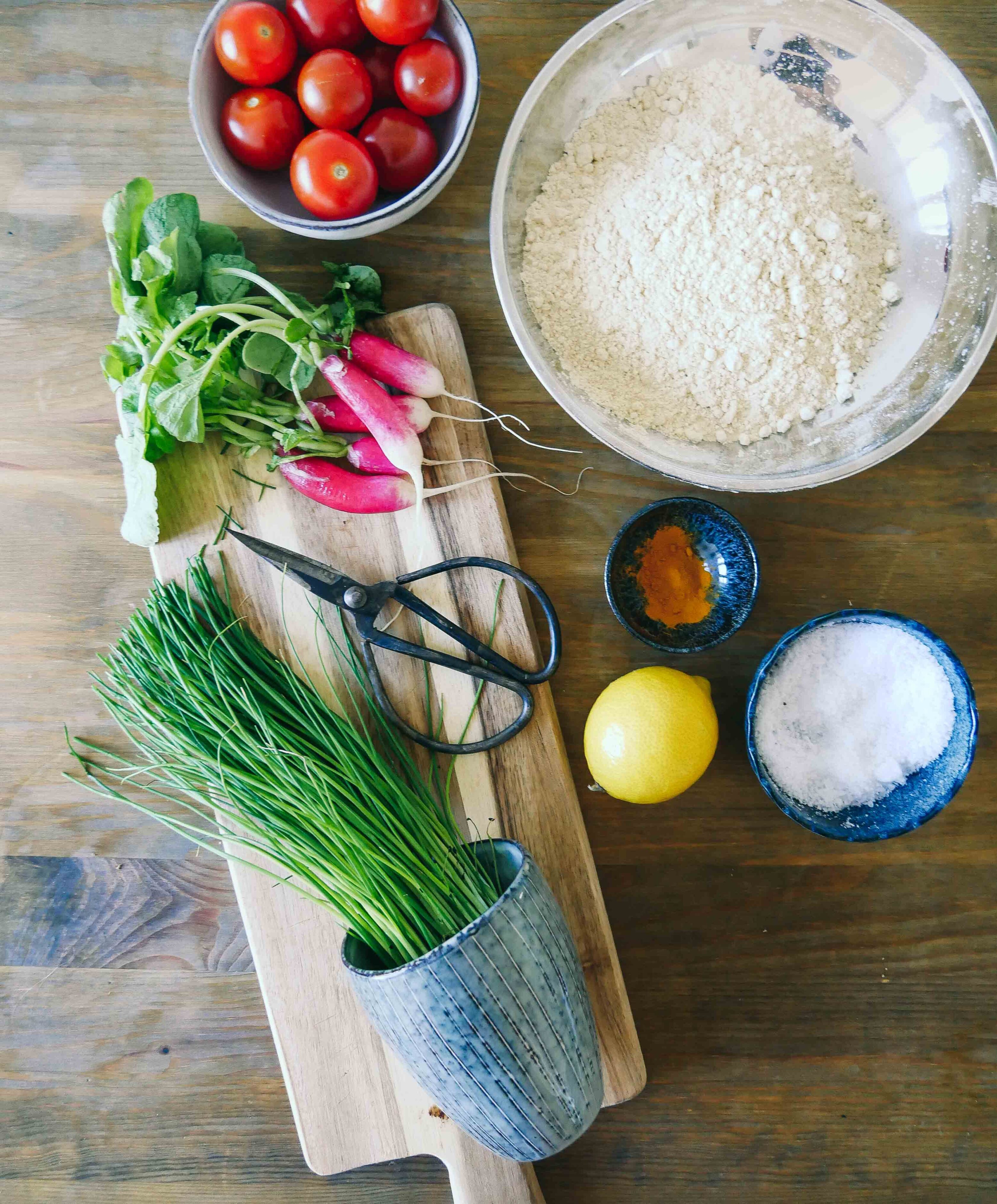 ingredients vegan omelette