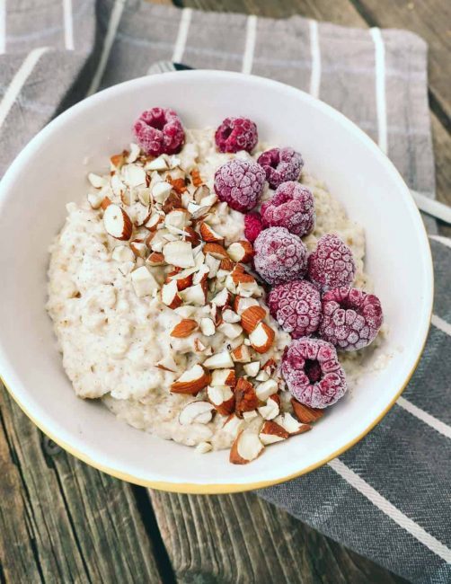 Almond Porridge – Healthy creamy oat meal recipe ↓