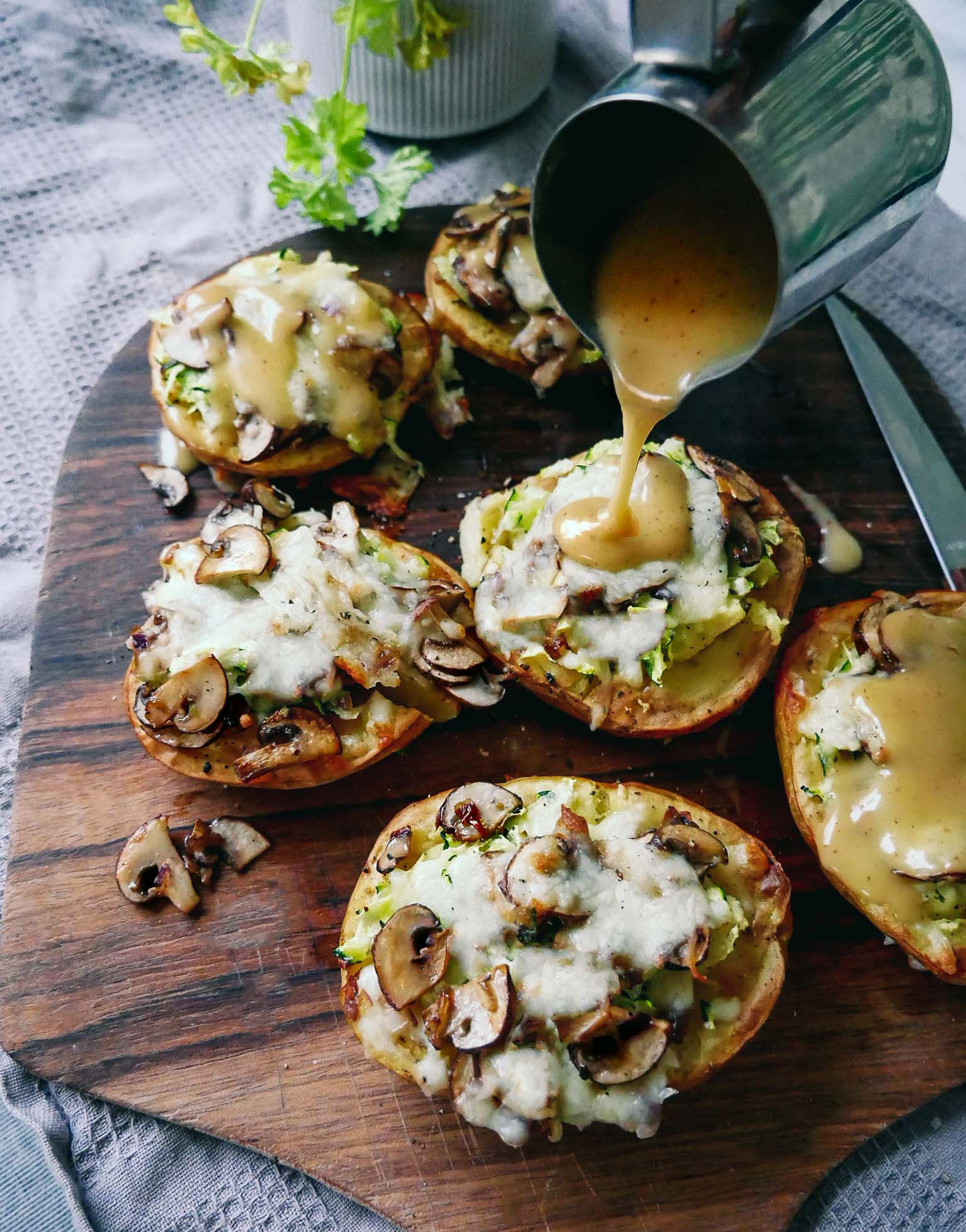 Potatoes Toppings – Stuffed recipe with zucchini