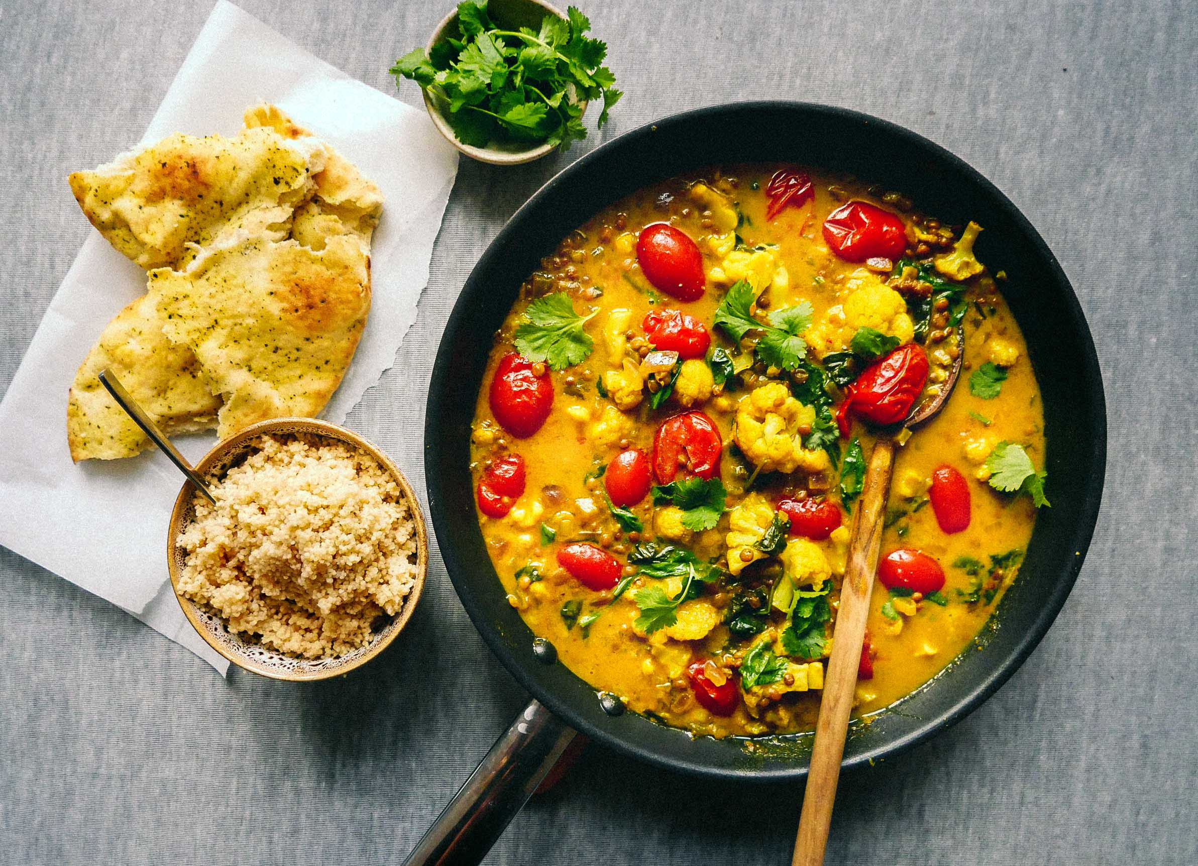 what to serve with vegan curry