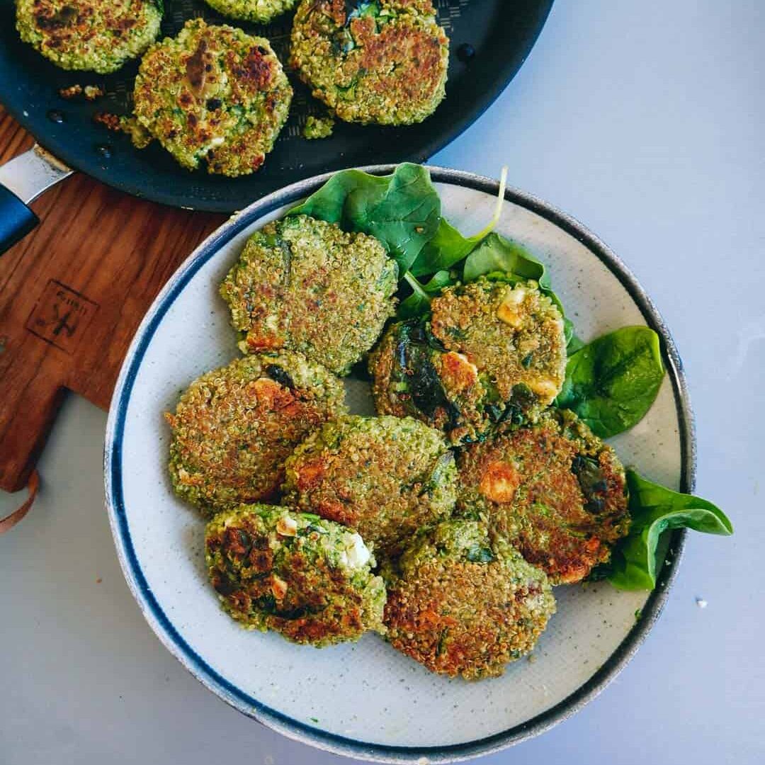 Vegetarian-patties-quinoa-spinach